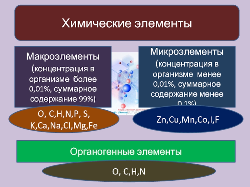 Химические макроэлементы