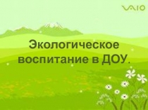 Экологическое воспитание в ДОУ