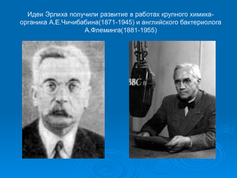 Получило развитие. Чичибабин Алексей Евгеньевич. Чичибабин Алексей Евгеньевич Химик. А. Е. Чичибабин. Идеи Эрлиха.