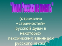 Особенности русского менталитета, их причины