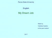 My dream job