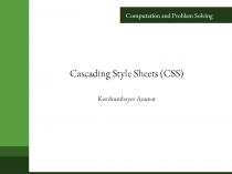 Cascading Style Sheets CSS