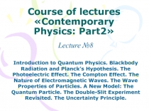 Introduction to Quantum mechanics