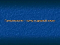 Палеонтология 