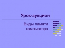 Виды памяти 