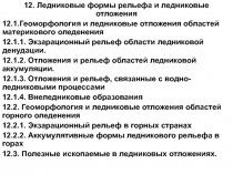 Ледниковые формы рельефа 