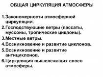 Общая циркуляция атмосферы 