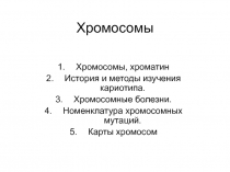 Хромосомы 