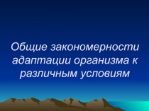 Адаптация