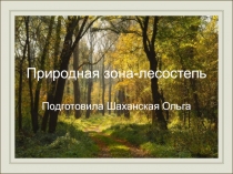 Природная зона-лесостепь Казахстана