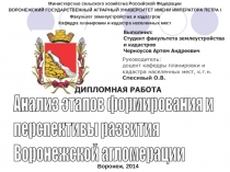 Анализ этапов формирования и перспективы  развития воронежской области 