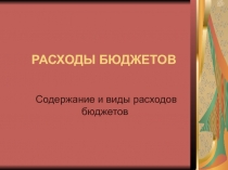 Расходы бюджетов