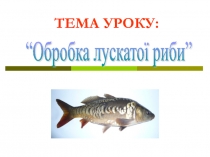обробка лускатої риби