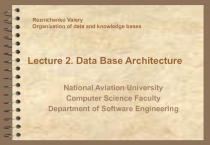 Data Base Architecture 