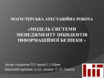 Модель системы менеджмента 