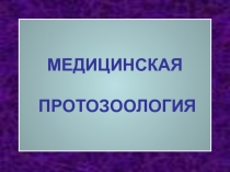 Медицинская протозология