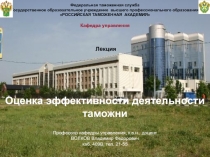 Оценка эффективности деятельности таможни 