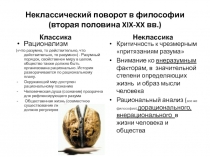 Неклассический поворот в философии 
