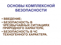 Основы комплексной безопасности 