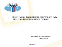 Обзор рынка СПГ АТ региона