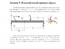  Плоский изгиб прямого бруса