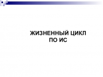 ЖИЗНЕННЫЙ ЦИКЛ ПО ИС