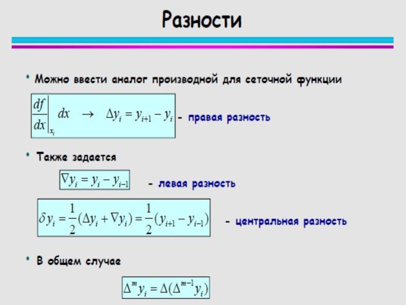 Схема с центральной разностью