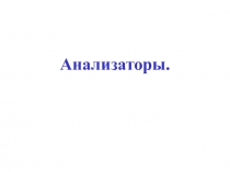 Анализаторы.Кодированиеинформации