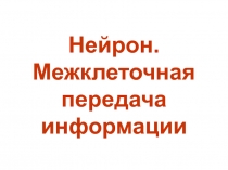 Межклеточная передача возбуждения