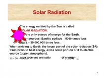 Solar Radiation 