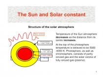 The Sun and Solar constant 