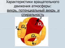 Характеристики вращательного движения атмосферы: вихрь, потенциальный вихрь и спиральность