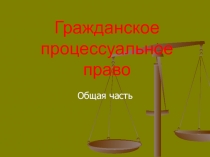 Гражданское процессуальное право Общая часть