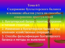 бухгалтерский баланс 