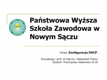 Konfiguracja DHCP - Galarwoicz 
