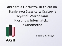  Informatyka i ekonometria