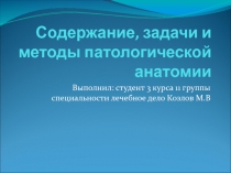 Патологическая анатомия