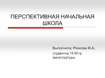 Перспективная начальная школа