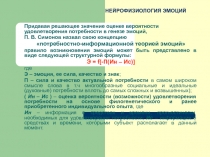НЕЙРОФИЗИОЛОГИЯ ЭМОЦИЙ