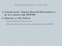 Информатика  понятие