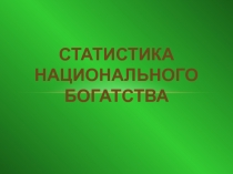 статистика национального богатства