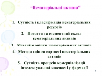 Нематериальные активы