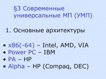 Современные МП