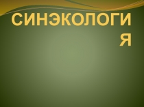 Синэкология