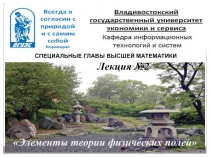 Элементы теории физических полей