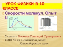 Скорости молекул