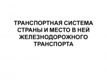 Транспортная система страны 