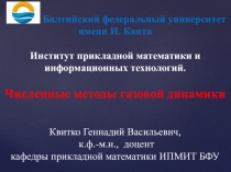 Уравнения газовой динамики 