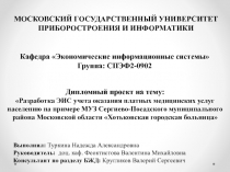 Экономические информационные системы 