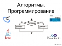 Алгоритмы  Программирование 